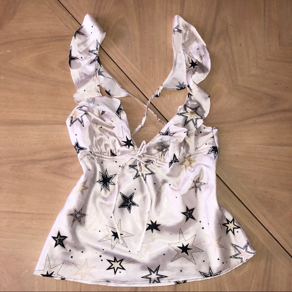 Victoria’s Secret Star Top with Ruffled Sleeves